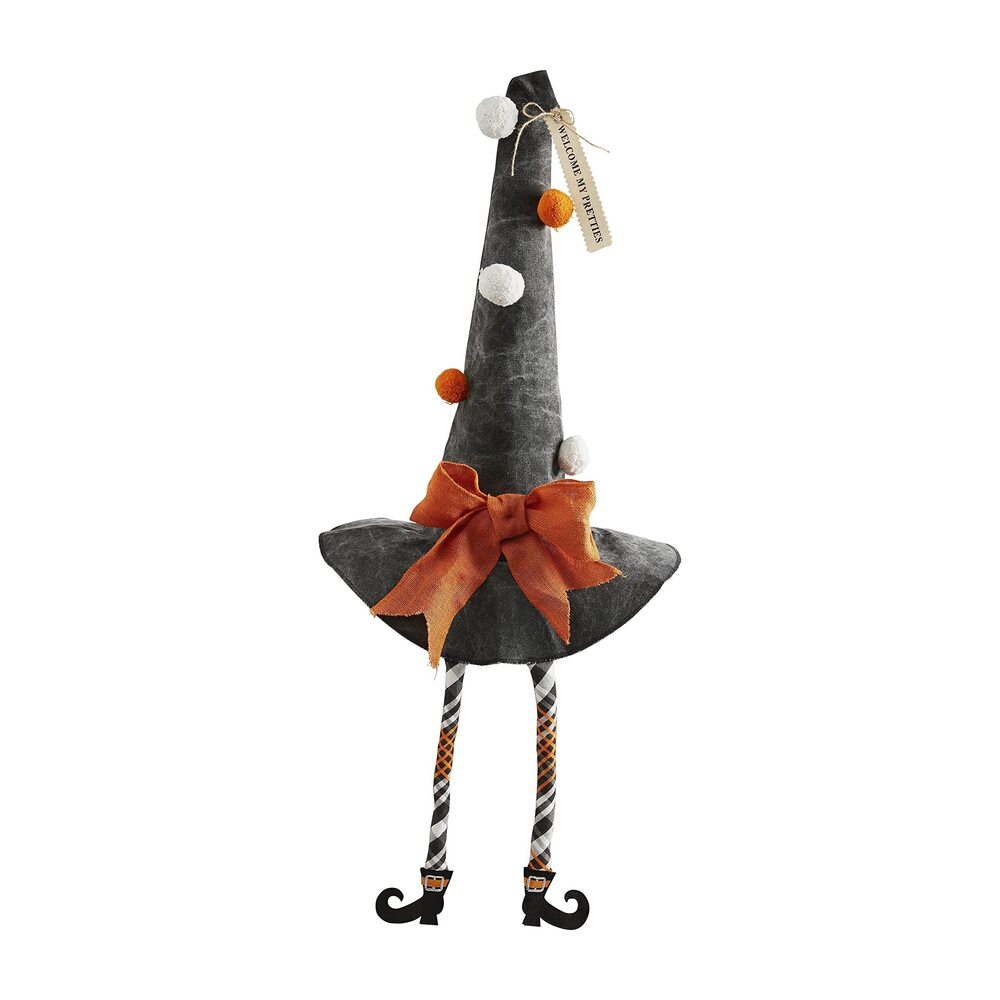 3182 Halloween Extra Large Dangle Leg Hat Sitter, Welcome